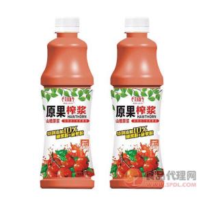 美果派山楂原浆果汁饮品山楂汁饮料1L
