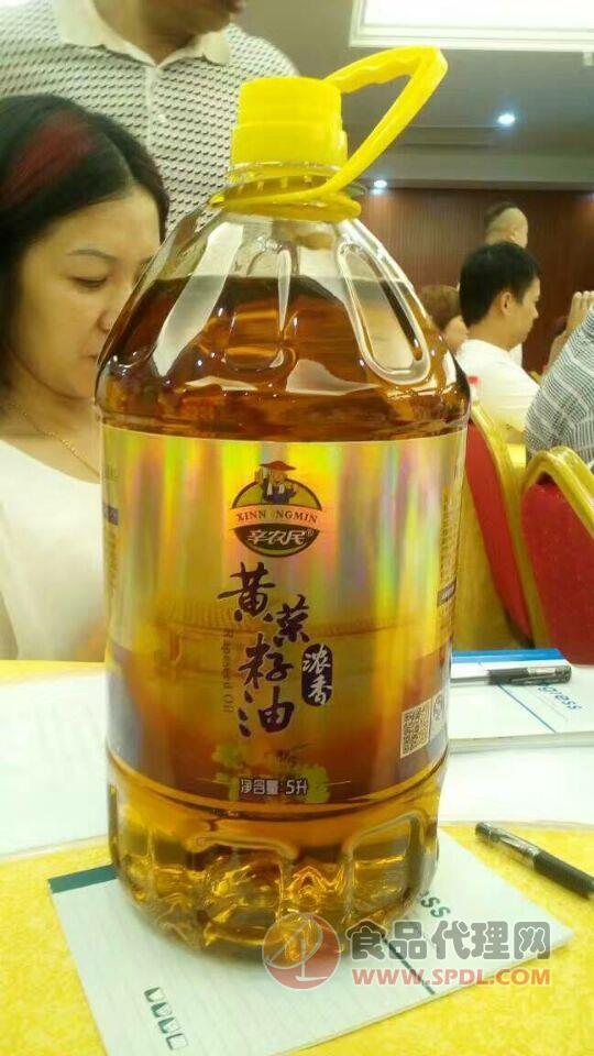 辛农民清香菜籽油 5L