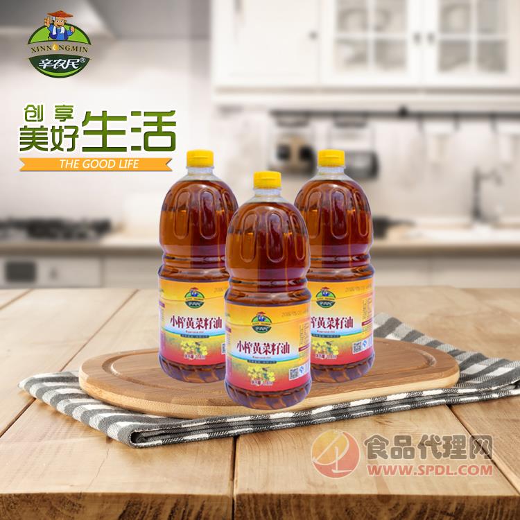 辛农民小榨黄菜籽油 1.8L