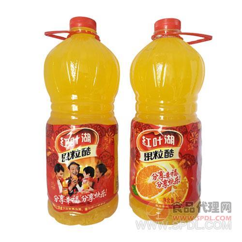 红叶湖果粒橙果汁饮料果味饮品2.5L