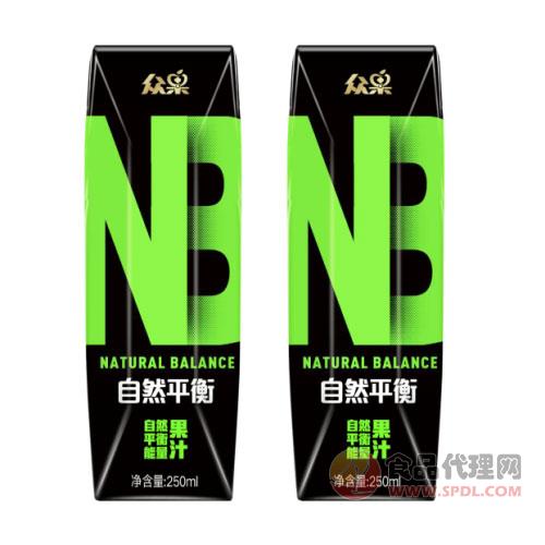 众果NB自然平衡能量果汁饮料果汁饮品金属钻250ml