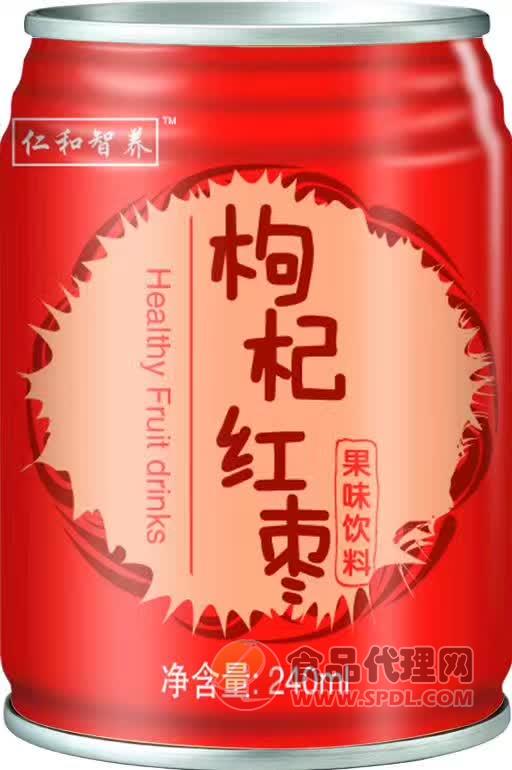 仁和智养枸杞红枣果味饮料240ml