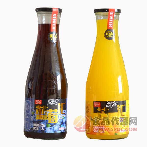 琪米尔蓝莓汁芒果汁果汁饮料1.5L