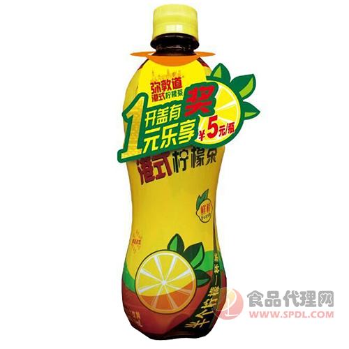 弥敦道港式柠檬茶柠檬味茶味饮料500ml
