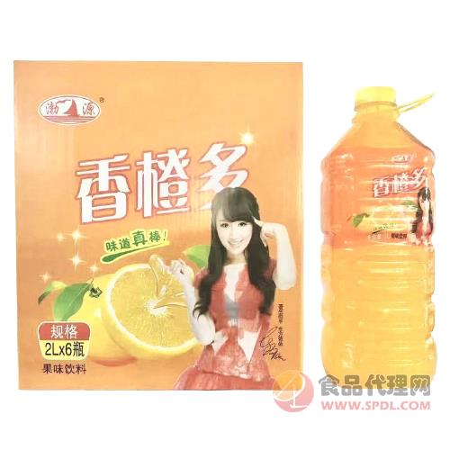 渤源香橙多橙味饮料果味饮料2Lx6瓶