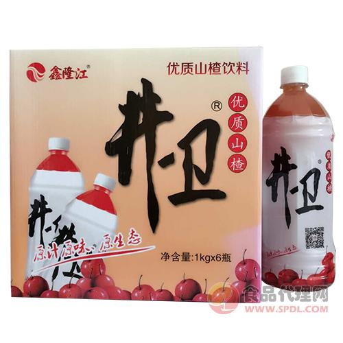 鑫隆江山楂汁饮料山楂果汁饮料1Lx6瓶