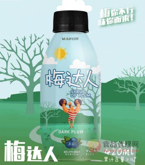 梅达人蓝莓苹果覆盆子饮料复合果汁饮料420ml