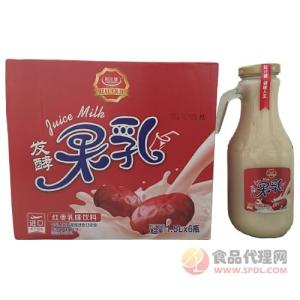 粒汁健果乳饮品红枣乳味饮料1.5L