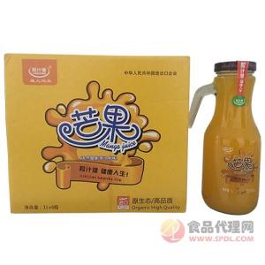 粒汁健芒果汁饮料芒果果汁饮料1Lx6瓶