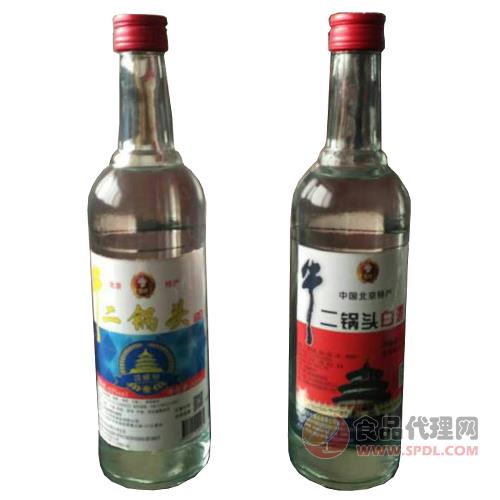 二锅头白酒透明瓶500ml42度与52度