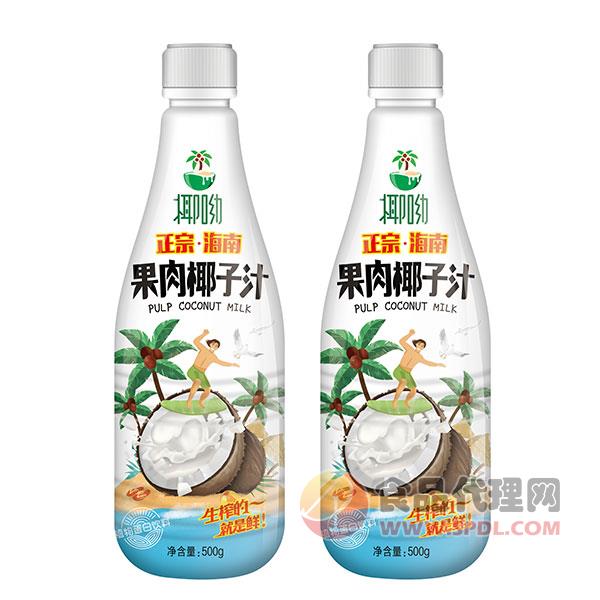 椰呦正宗海南果肉椰子汁植物蛋白饮料500g