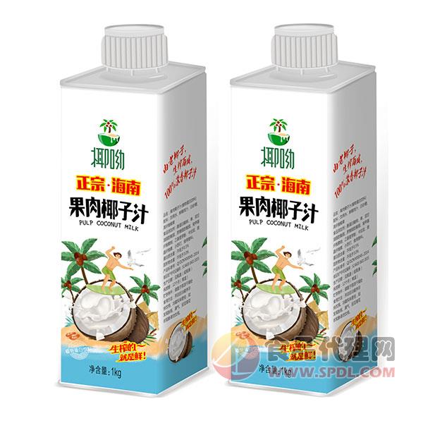椰呦正宗海南果肉椰子汁植物蛋白饮料1kg