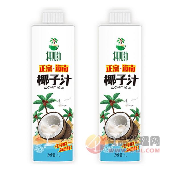 椰呦正宗海南椰子汁植物蛋白饮料1L