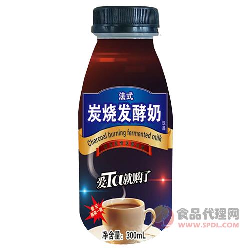 君乐法式炭烧发酵奶饮品300ml