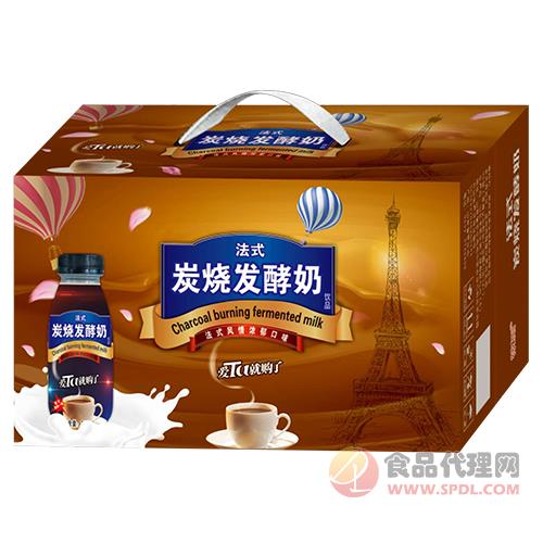 君乐法式炭烧发酵奶饮品礼盒