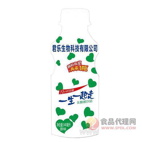 筱雨一生一起走乳酸菌饮品原味乳饮料340ml