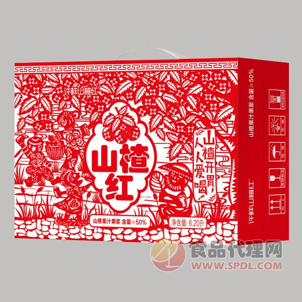许鲜山楂红山楂汁果蔬汁饮料礼盒装6.20L