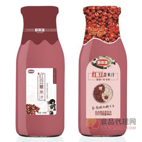 新雨瑞红豆薏米汁饮品谷物饮料300ml