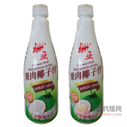 珊亚果肉椰子汁植物蛋白饮料1.25L招商