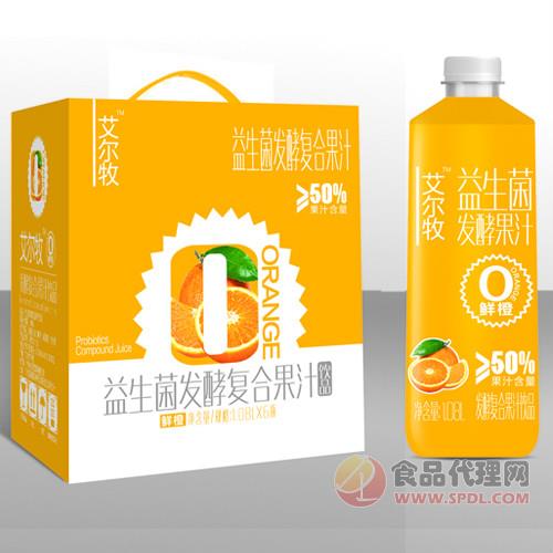 艾尔牧益生菌发酵复合果汁饮品（鲜橙）1.08Lx6瓶