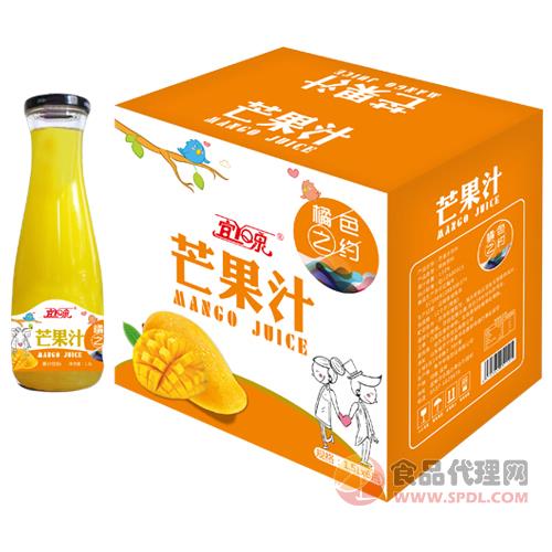 宜泉芒果汁果汁饮料1.5Lx6瓶