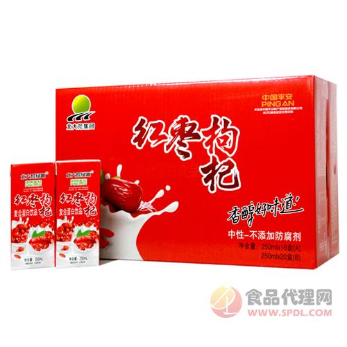 北大荒红枣枸杞复合蛋白饮品礼盒