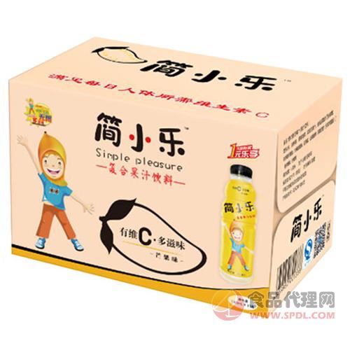 简小乐复合果汁饮料芒果味纸箱500mlx15瓶