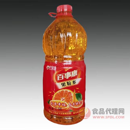 途乐百事康果粒多橙汁饮料2.58L
