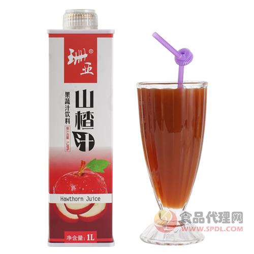 珊亚山楂汁果蔬汁饮料方盒1L