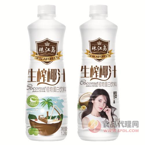 珠江岛生榨椰汁植物蛋白饮料1.28L招商