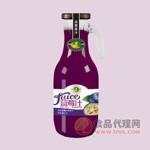 深赞蓝莓汁饮料手柄瓶1.5L