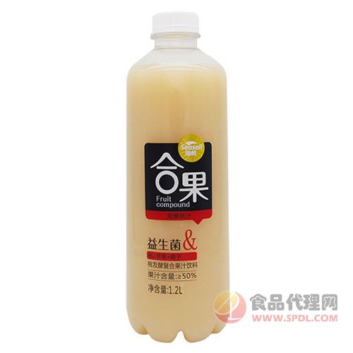 海帆合果发酵桃汁复合果汁饮料（桃+苹果+椰子）1.2L