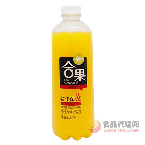 海帆合果发酵橙汁复合果汁饮料（橙+苹果+椰子）1.2L