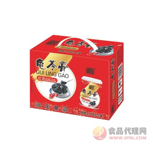 润庄龟苓膏（红豆）250gx12罐