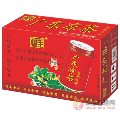 润庄广东凉茶植物饮料310mlx24罐