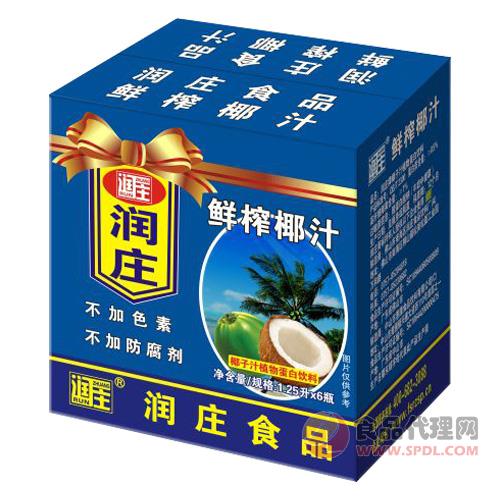 润庄椰汁植物蛋白饮料1.25Lx6瓶