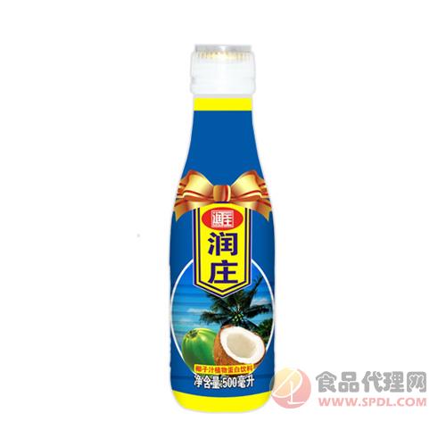 润庄椰子汁植物蛋白饮料500ml