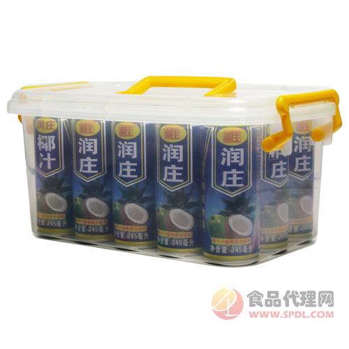 润庄椰汁植物蛋白饮料245mlx15罐