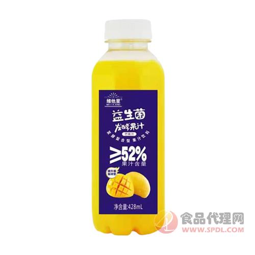 维他星芒果汁益生菌发酵果汁饮料428ml