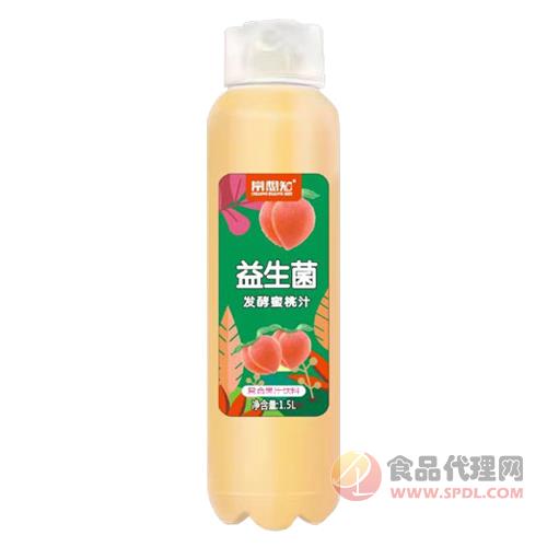常想知益生菌发酵蜜桃汁复合果汁饮料1.5L