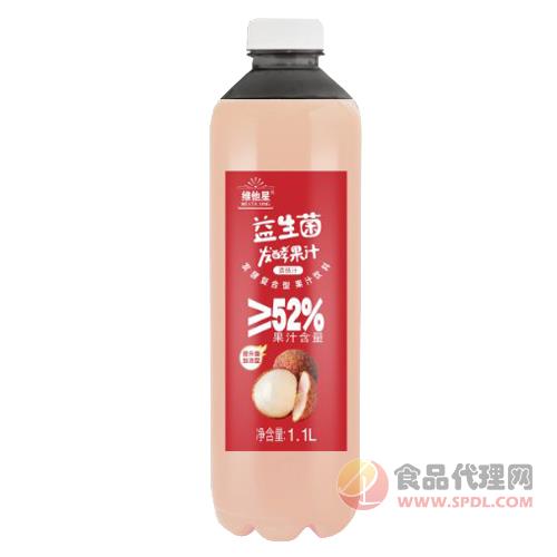 维他星荔枝汁益生菌发酵果汁1.1L