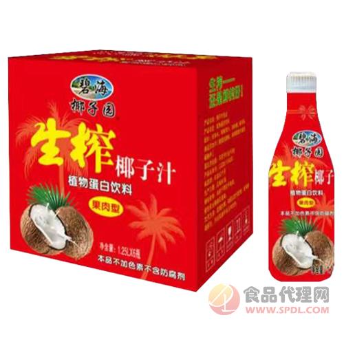 碧海椰子园生榨椰子汁植物蛋白饮料简箱