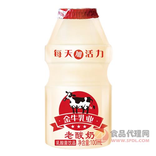 金牛乳业老酸奶乳酸菌饮品100ml