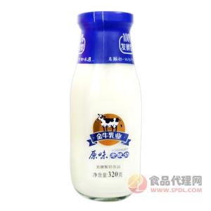 金牛乳业老酸奶饮品原味320g