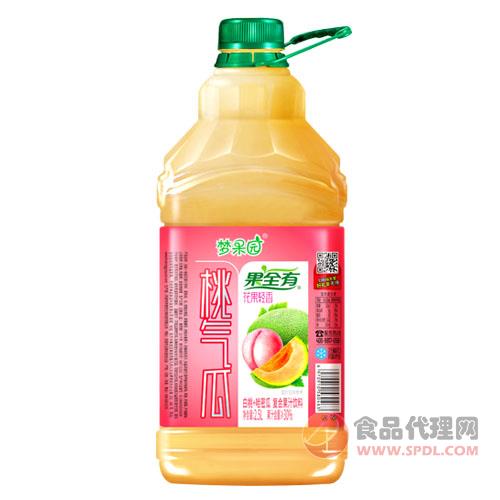 梦果园桃气瓜复合果汁饮料（白桃哈密瓜）2.5L