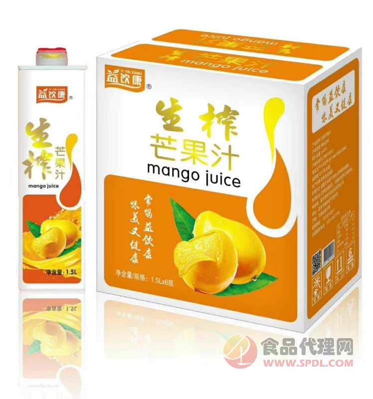 金登河生榨芒果汁1.5L