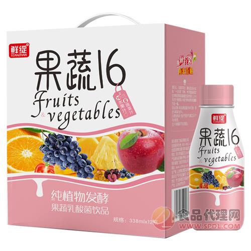 鲜绽果蔬16纯植物发酵果蔬乳酸菌饮品礼盒