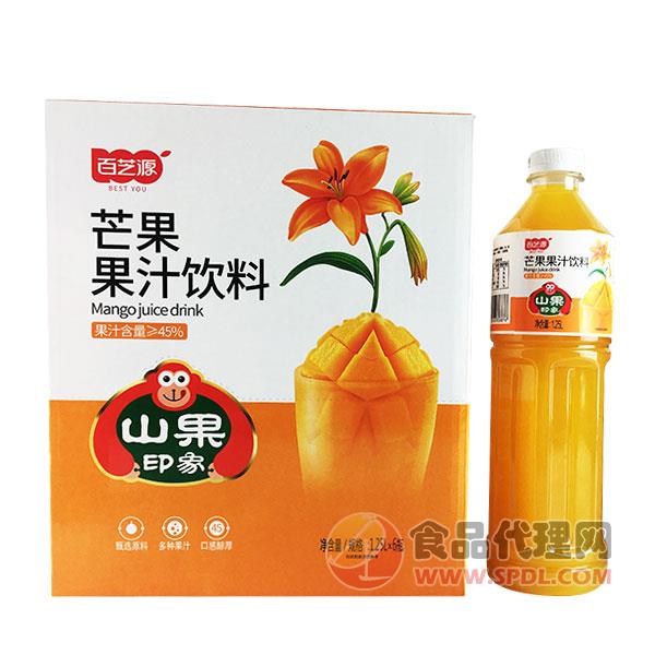 百芝源芒果果汁饮料1.25L*6瓶