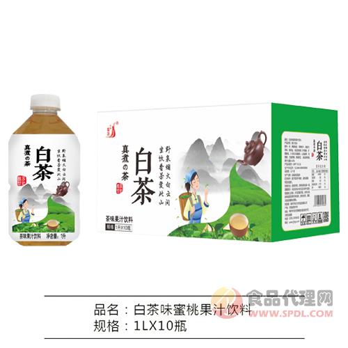九州华洋白茶茶味蜜桃果汁饮料简箱