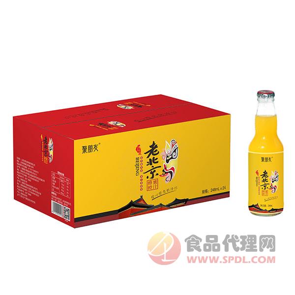 聚朋友老北京蜂蜜橙汁248mlx24瓶